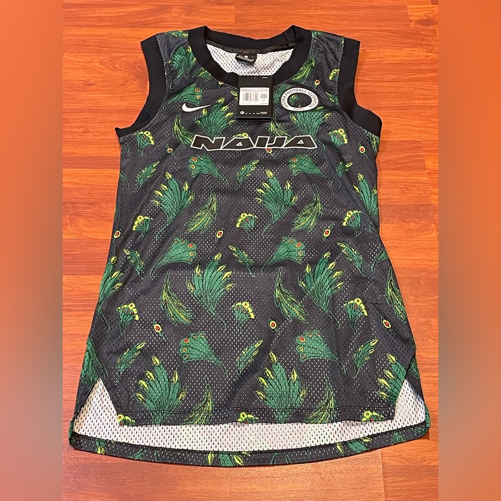 Nike Nigeria Soccer Team Basketball Jersey ‘Green Black’ (size mens XS)